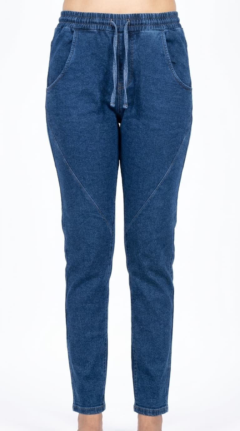 Blue Denim Jogger Jeans